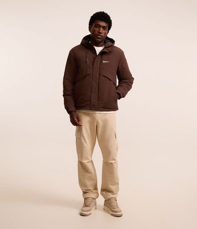 Campera en Poliamida con Recortes y Bolsillo Diferenciado 2