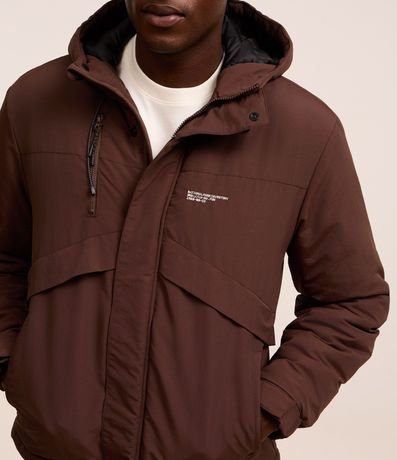 Campera en Poliamida con Recortes y Bolsillo Diferenciado 4