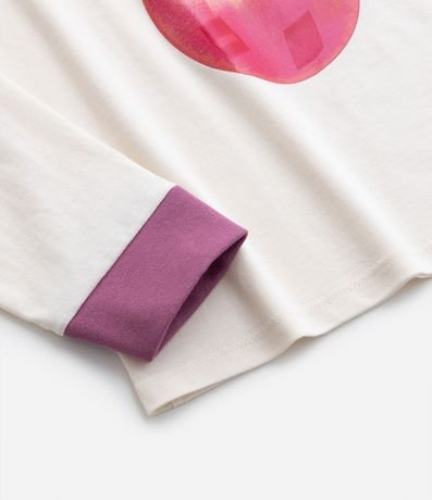Pijama Largo Infantil en Algodón con Estampa de Cereza y Rayas Laterales -Talle 5 al 14 años 5