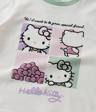 Pijama Largo Infantil en Algodón con Estampa Hello Kitty - Talle 2 al 6 años 8
