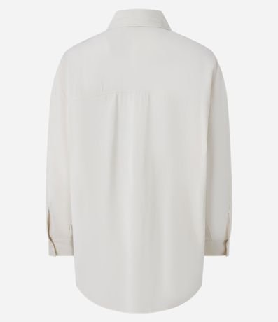 Camisa Amplia en Cupro con Abotonado 6