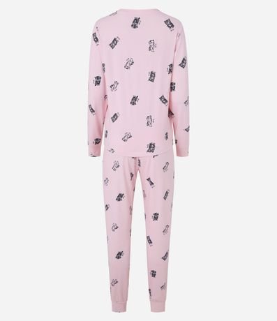 Pijama Largo con Estampa de Gatitos 5