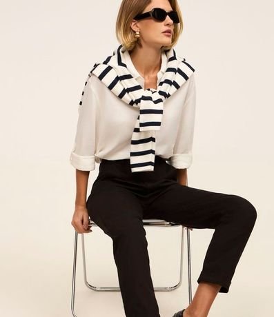 Pantalón Mom Jeans con Pliegues 5