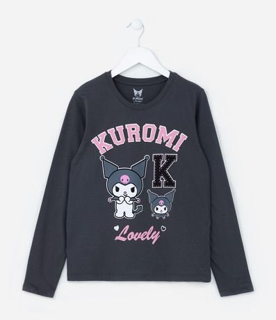 Remera Infantil con Estampa Kuromi - Talle 5 a 14 años