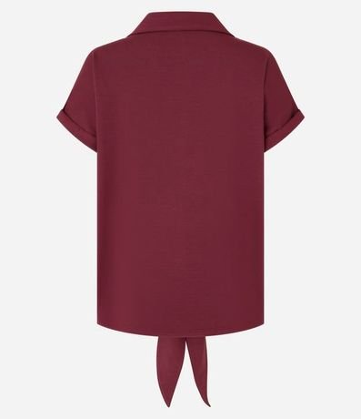 Camisa en Viscosa con Lazo en el Bajo 2