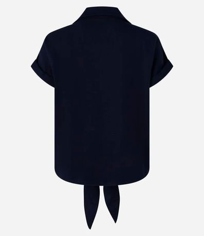 Camisa en Viscosa con Lazo en el Bajo 6