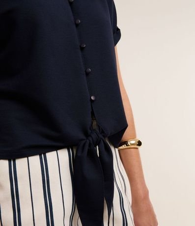 Camisa en Viscosa con Lazo en el Bajo 3