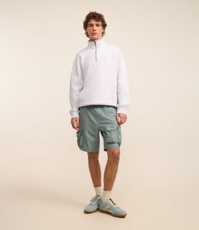 Bermuda Cargo con Cintura Elástica y Bolsillos Tacticos 1