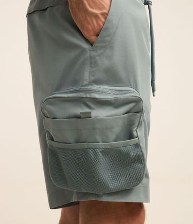 Bermuda Cargo con Cintura Elástica y Bolsillos Tacticos 3