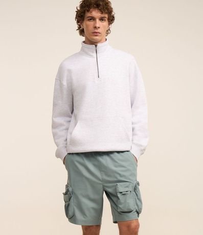 Bermuda Cargo con Cintura Elástica y Bolsillos Tacticos 4