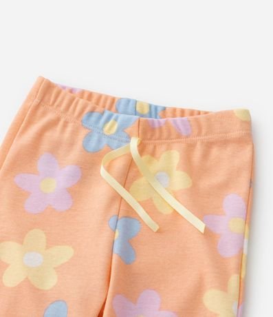 Pijama Largo Infantil con Estampa Carpincho con Flores - Talle 2 a 6 años 8