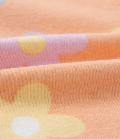 Pijama Largo Infantil con Estampa Carpincho con Flores - Talle 2 a 6 años 3