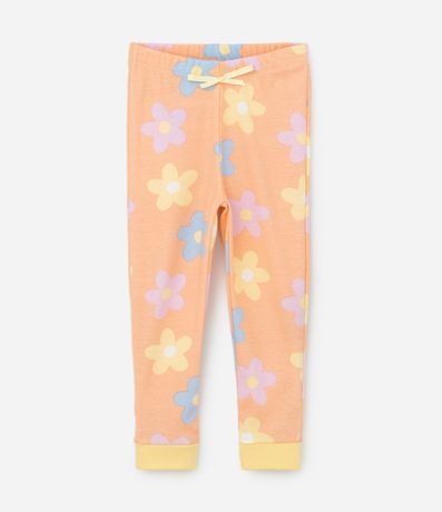 Pijama Largo Infantil con Estampa Carpincho con Flores - Talle 2 a 6 años 5