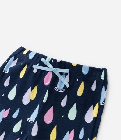 Pijama Infantil en Rib con Estampa Arco-Íris - Talle 2 a 4 años 5