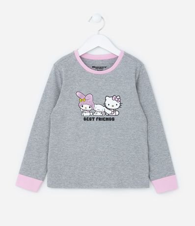 Pijama Largo Infantil con Estampa Hello Kitty y My Melody - Talle 5 a 14 años 2