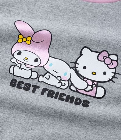 Pijama Largo Infantil con Estampa Hello Kitty y My Melody - Talle 5 a 14 años 5