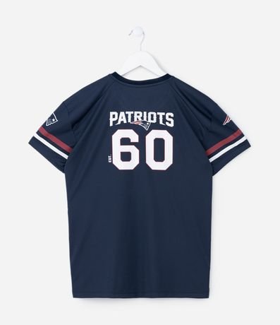 Remera Deportiva Infantil con Estampa Patriots NFL - Talle 5 a 14 años 2
