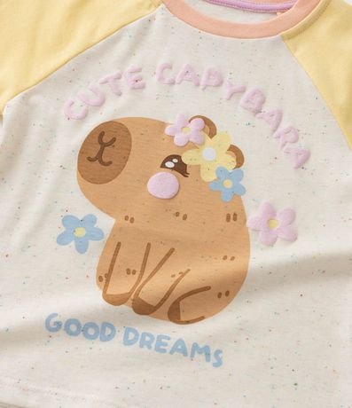 Pijama Corta Infantil Estampado de Carpincho - Talle 2 a 6 años 8