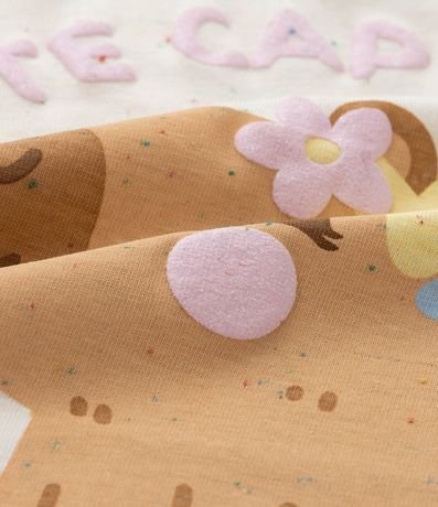 Pijama Corta Infantil Estampado de Carpincho - Talle 2 a 6 años 6