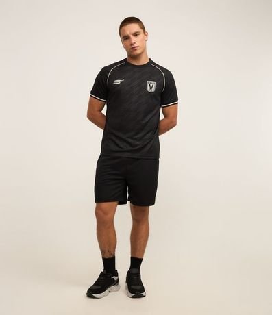 Remera Deportiva Fútbol en Tecnología Dry con Rib y Estampa Heat Print 2