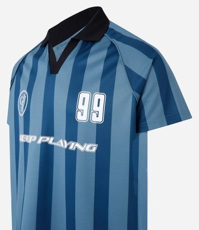 Remera Deportiva Fútbol con Tecnologia Dry y Cuello Polo en Rib 7
