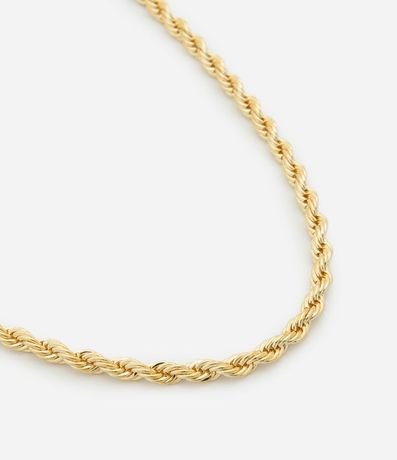 Collar en Metal con Cadena Retorcida