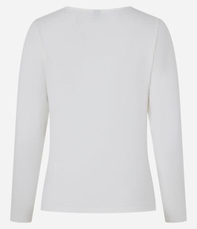 Blusa en Algodón con Fruncido en el Escote 5