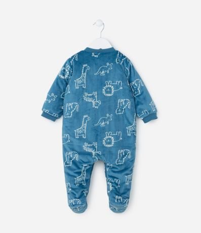 Mono Infantil en Plush con Estampa Animalitos - Talle 0 a 18 meses 3