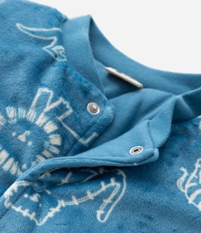 Mono Infantil en Plush con Estampa Animalitos - Talle 0 a 18 meses 5