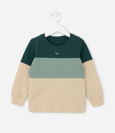Remera Infantil con Recortes y Estampa Dino - Talle 1 a 6 años