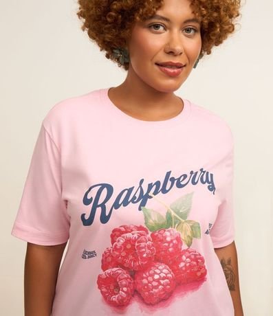 Blusa Estampada de Frambuesa con Lentejuela Curve & Plus Size 3
