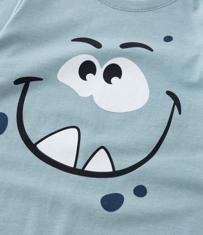 Remera Infantil con Estampa Carita de Monstruito - Talle 1 a 6 años 4