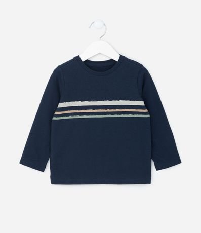 Remera Infantil con Estampa de Rayas - Talle 1 a 6 años