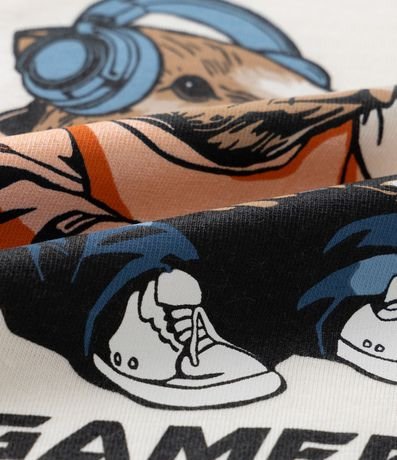 Pijama Largo Infantil con Estampa Capivara Gamer - Talle 5 a 14 años 8