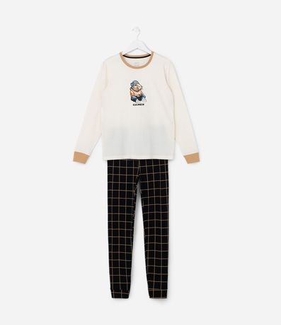 Pijama Largo Infantil con Estampa Capivara Gamer - Talle 5 a 14 años 1