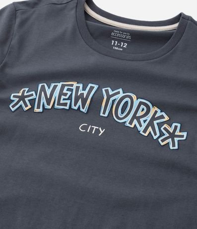 Pijama Largo Infantil en Algodón con Estampa New York City - Talle 7 al 16 años 9