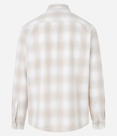 Camisa Comfort en Franela con Estampa de Cuadros 2