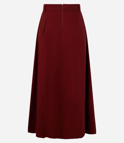 Pollera Sportcore Evasé Midi en Tricolina con Pliegues 7