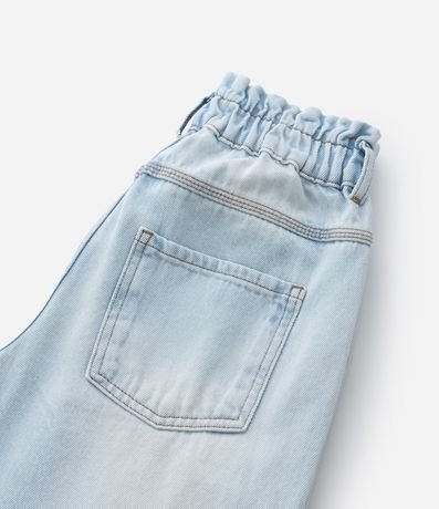 Pantalón Clochard Infantil en Jeans con Cinturón - Talle 5 a 14 años 4