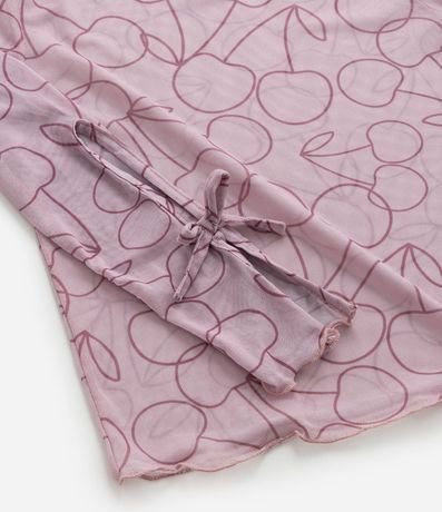 Blusa Infantil con Superposición y Moñas en las Mangas - Talle 5 a 14 años 5