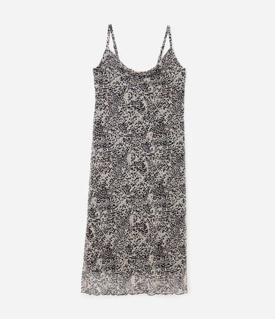 Vestido en Tule con Estampa Animal Print Curve & Plus Size 4