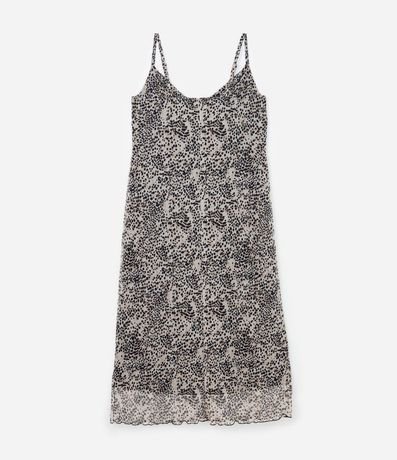 Vestido en Tule con Estampa Animal Print Curve & Plus Size 5