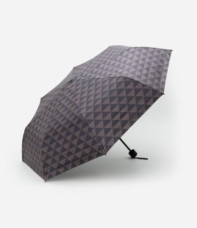 Sombrilla con Estampa Mosaico de Triángulos