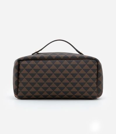 Necesaire Mediana en PU con Estampa de Triangulos 3