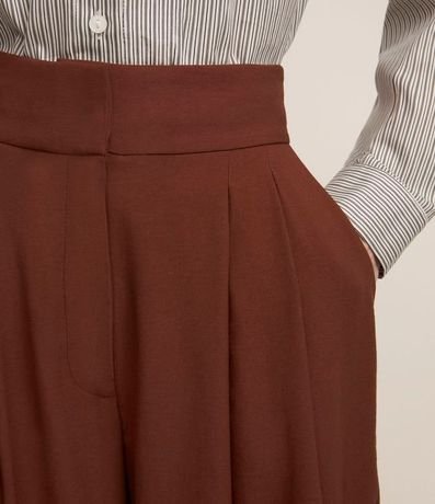 Pantalón Sastrería Wide Leg Cintura Alta con Pliegues 3