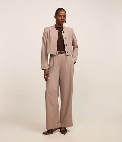 Blusa Básica Ajustada en Rib con Cuello Redondo 2