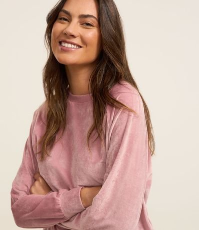 Pijama Largo en Plush con Puños Ajustados 2