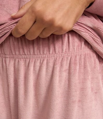 Pijama Largo en Plush con Puños Ajustados 3