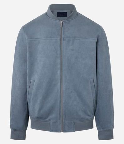 Chaqueta Bomber Lisa con Bolsillo 8