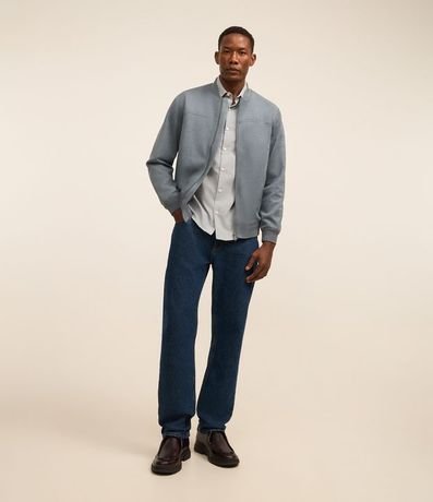 Chaqueta Bomber Lisa con Bolsillo 2